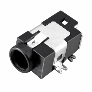 DC0940 right-angle PCB-mount DC power jack with metal shield
