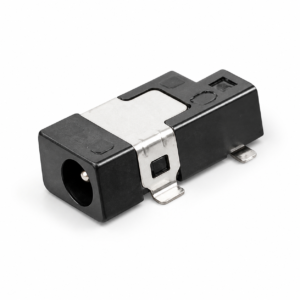 DC1520 low-profile right-angle PCB-mount DC power jack