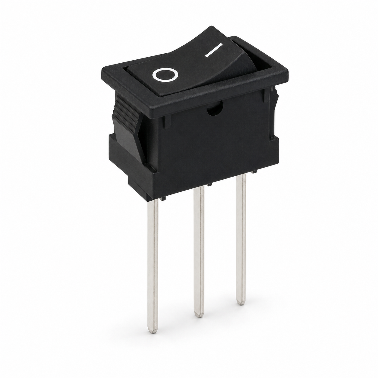 GT101-AE0B2BB three-pin straight PCB rocker switch