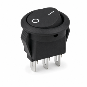 GT101-DE0B1BB 3-pin SPDT round panel-mount rocker switch