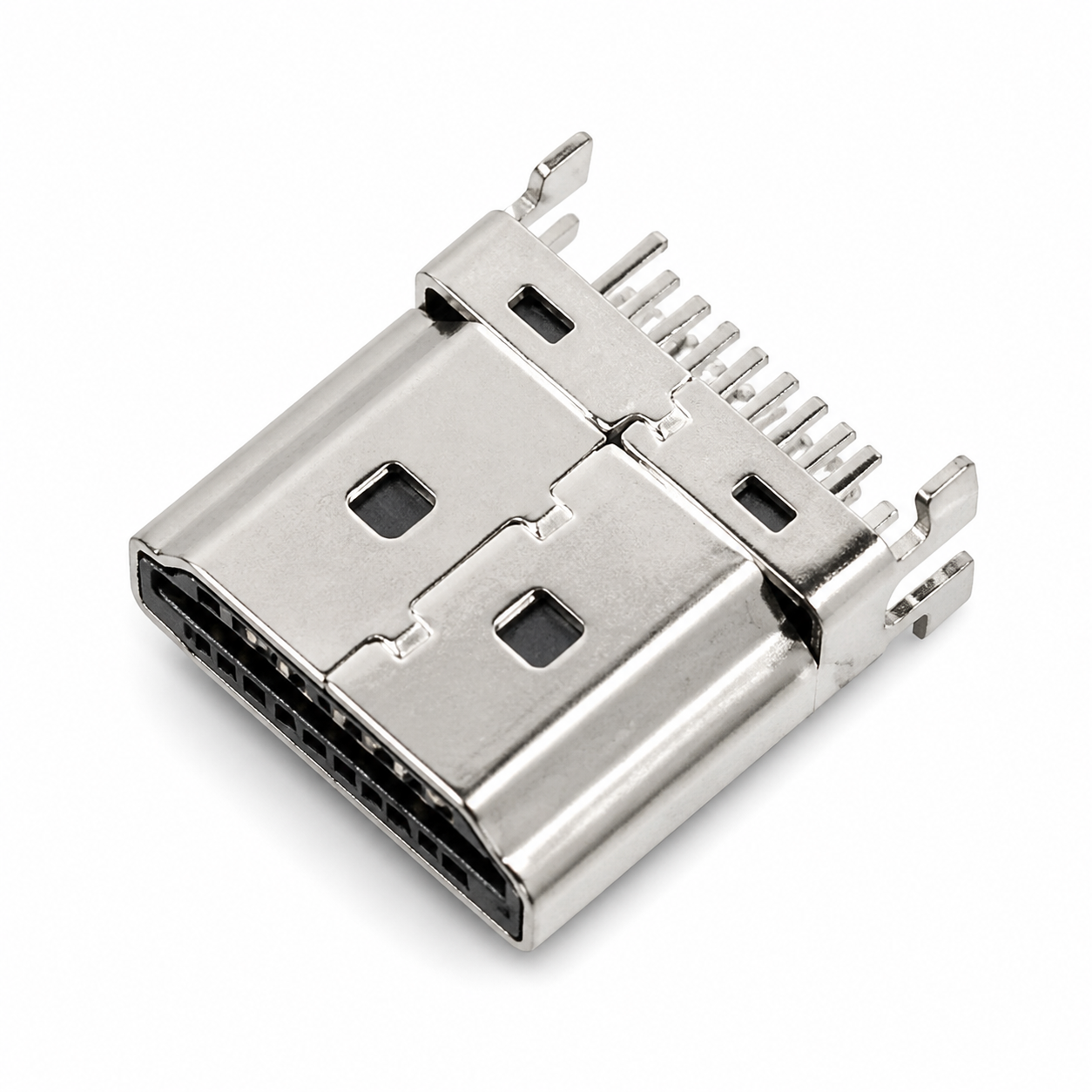 HDMI-G-1903 19-pin HDMI Type A male straight through-hole PCB plug HDMI-G-1903 19-pin HDMI Type A male straight through-hole PCB plug