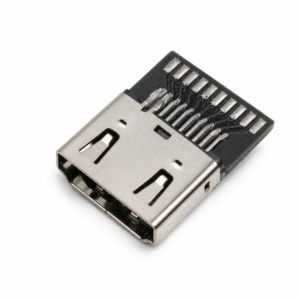 HDMI-M-1904 19-pin HDMI Type A female solder-wire connector with integrated PCB