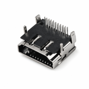 HDMI-M-1907 19-pin HDMI Type A 90-degree right-angle DIP PCB receptacle