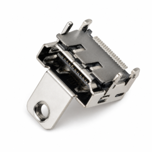 HDMI-M-1909 19-pin HDMI Type A female SMT receptacle with single mounting ear