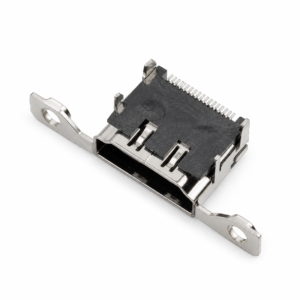 HDMI-M-1912 19-pin HDMI Type A right-angle SMT receptacle with dual mounting