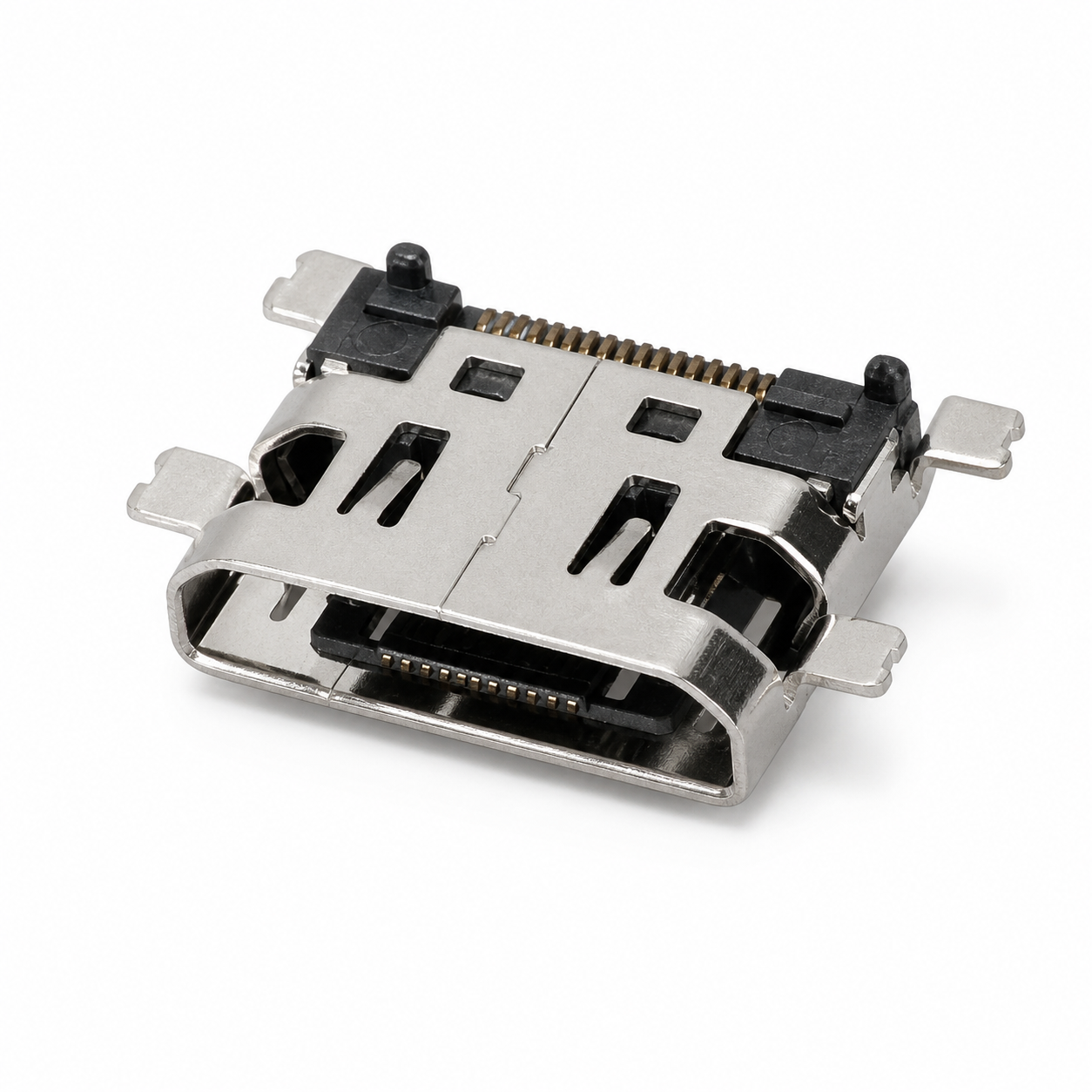 MINI-HDMI-M-1903 19-pin Mini HDMI female mid-mount PCB receptacle MINI-HDMI-M-1903 19-pin Mini HDMI female mid-mount PCB receptacle