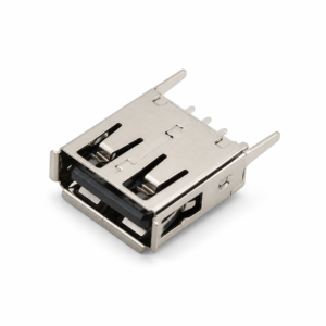 USB-AF-08A USB Type-A female 180-degree DIP receptacle with 13.7 mm straight pins