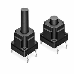 WP10A-H 10 × 10 mm through-hole tactile switch with round stem