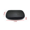 eri-dvbchd008-dimensions Black rounded rectangular electronic device with decorative curved lines and four small circles on a white background, overlaid with red measurement marks: 139 mm long, 113 mm tall on the left, and 30 mm thick on the right.